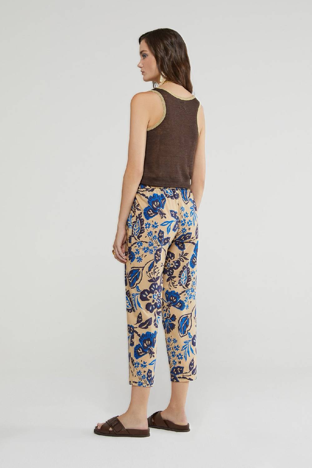 ottod'Ame Cotton ankle length trousers Sottocosto