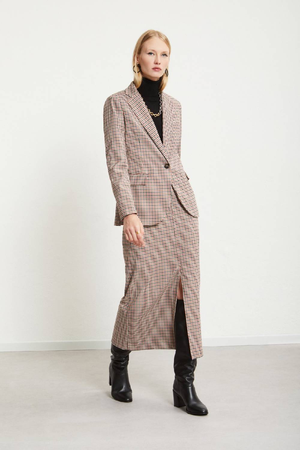 ottod'Ame Printed check jacket In Saldo