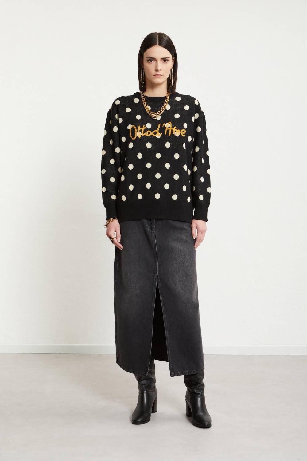 ottod'Ame Denim long skirt Nuovo