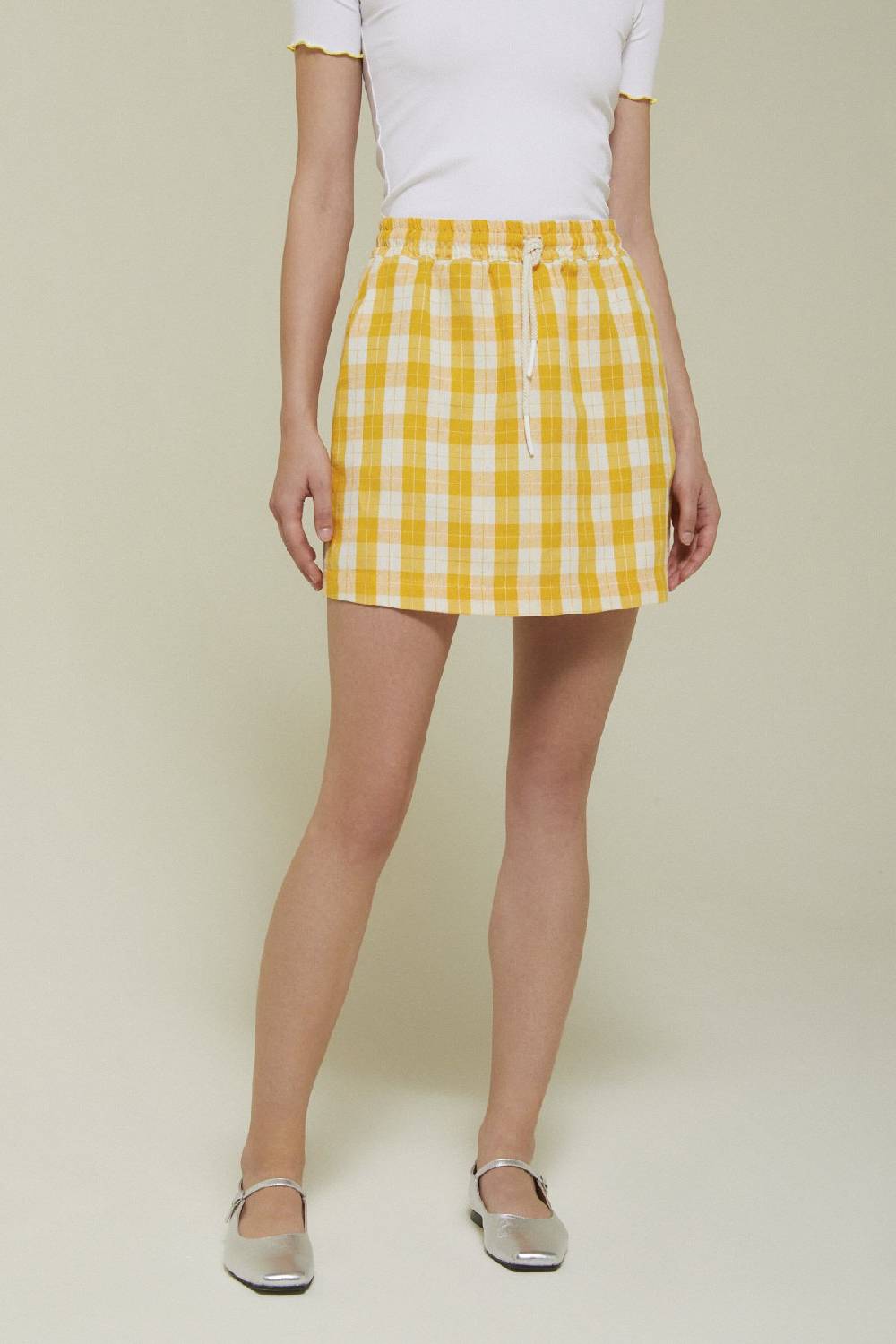 ottod'Ame Linen blend mini skirt Shopping Online
