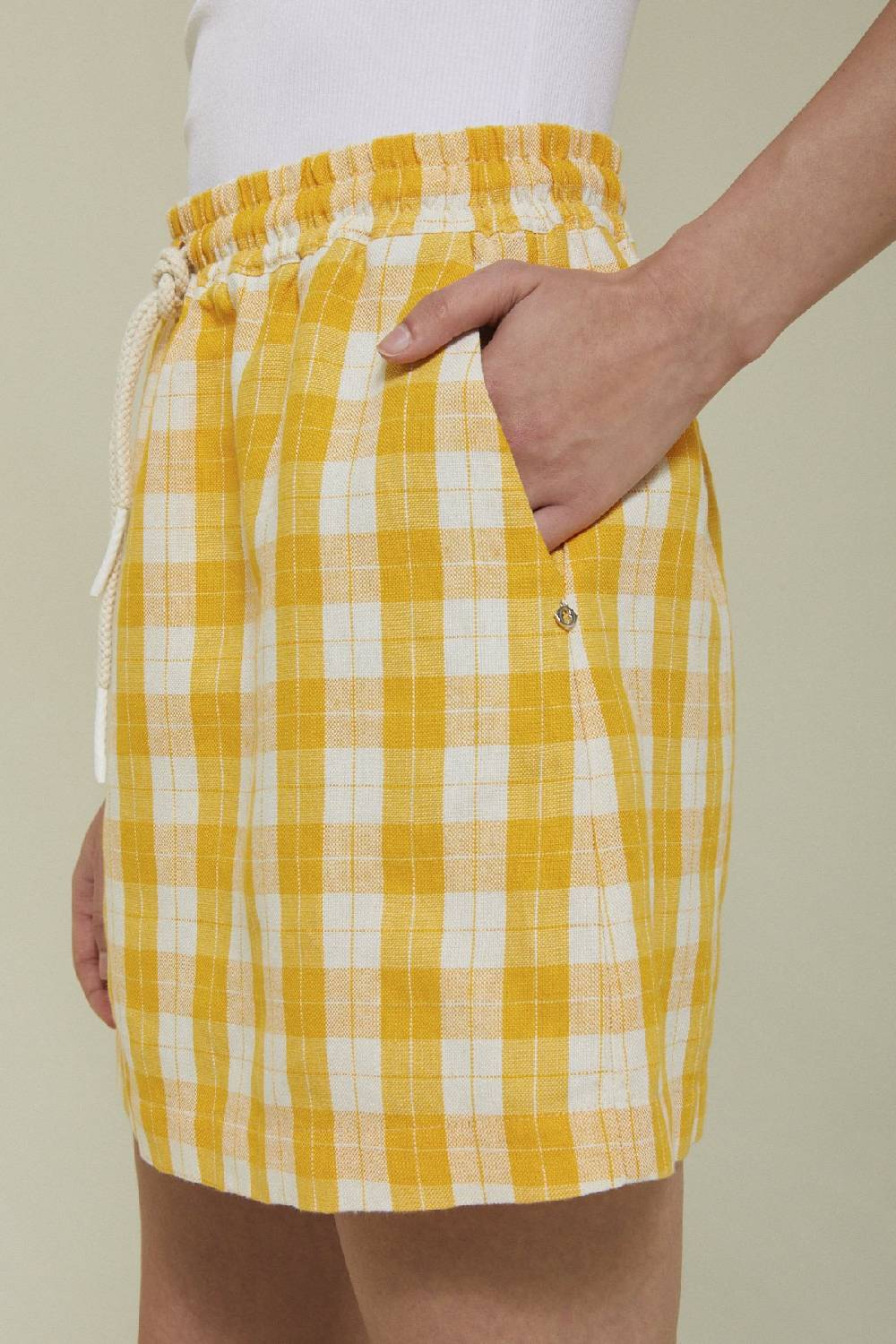 ottod'Ame Linen blend mini skirt Shopping Online