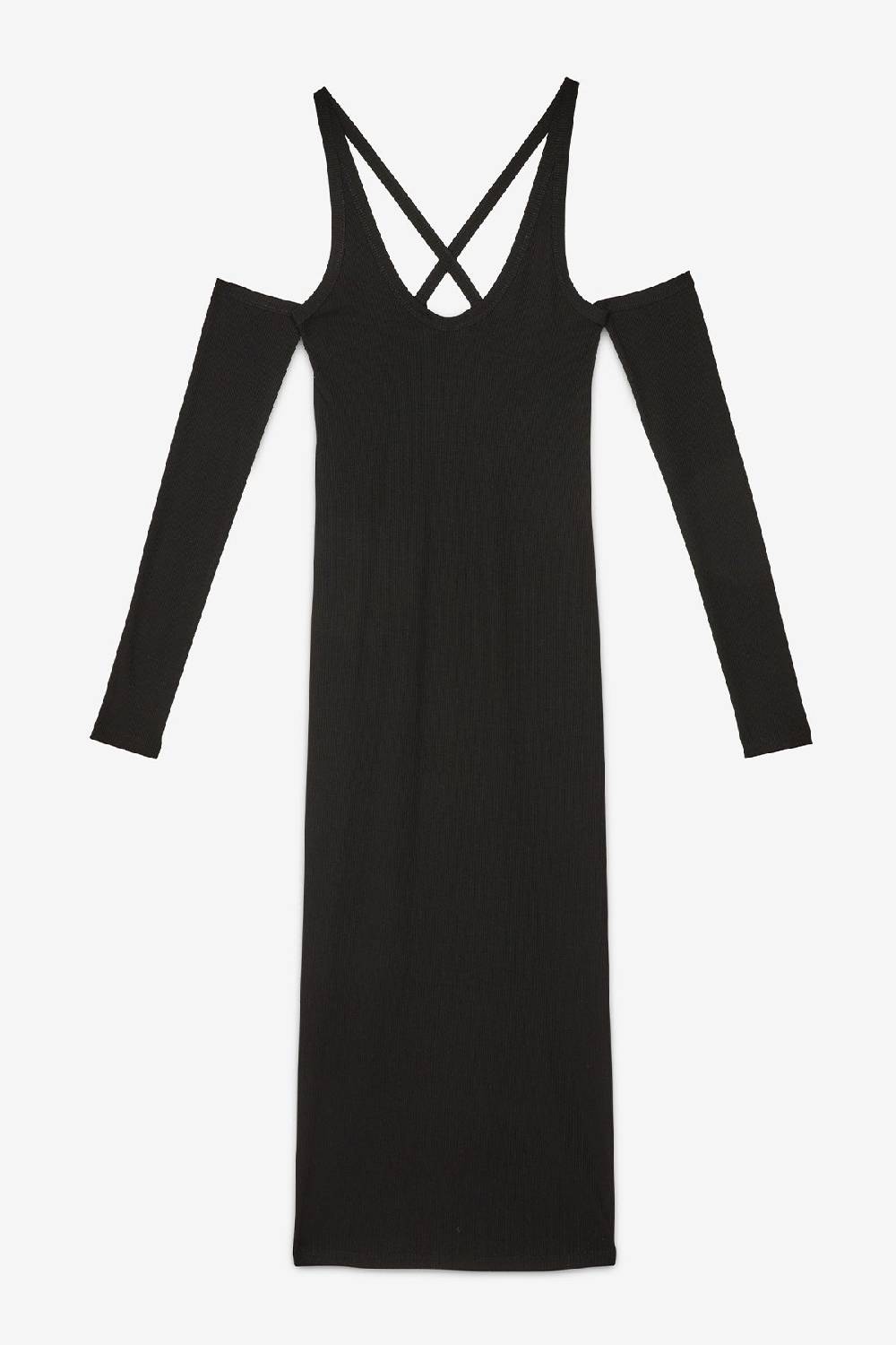 ottod'Ame Viscose dress with bare shoulders Affare Del Giorno