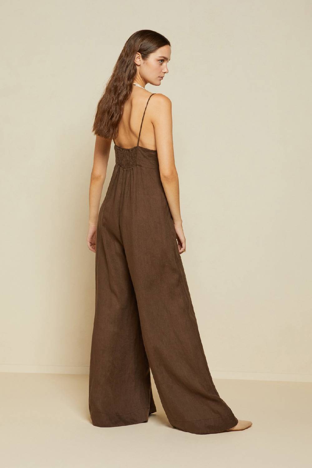 ottod'Ame Linen jumpsuit with lace Only for today
