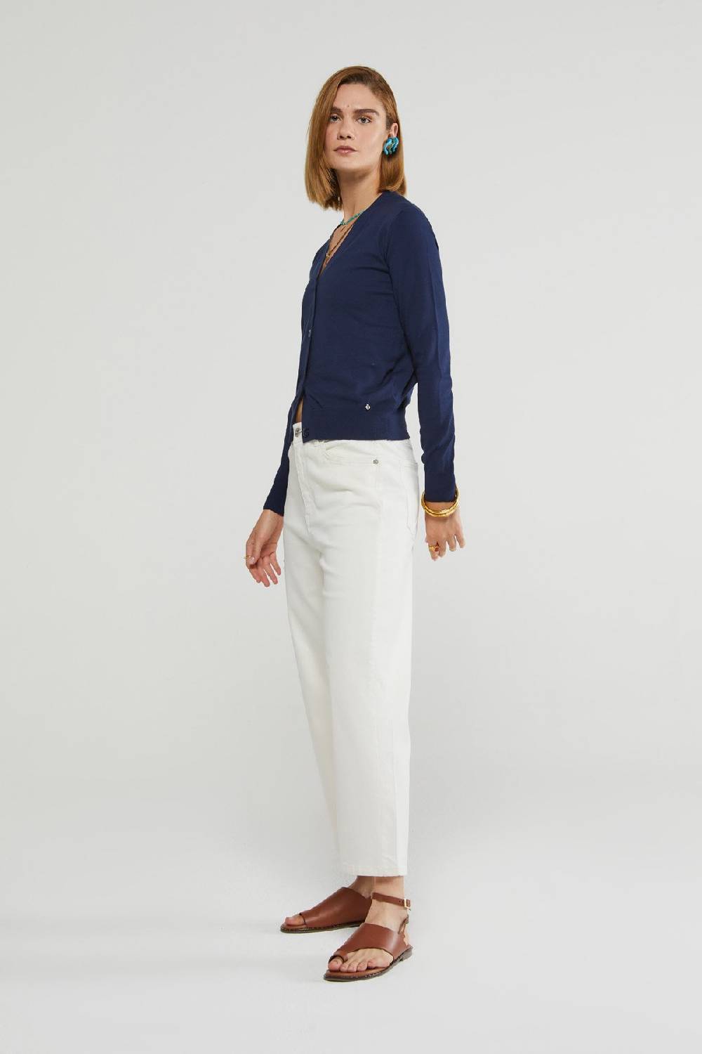 ottod'Ame Straight Ankle jeans Vendita Economica