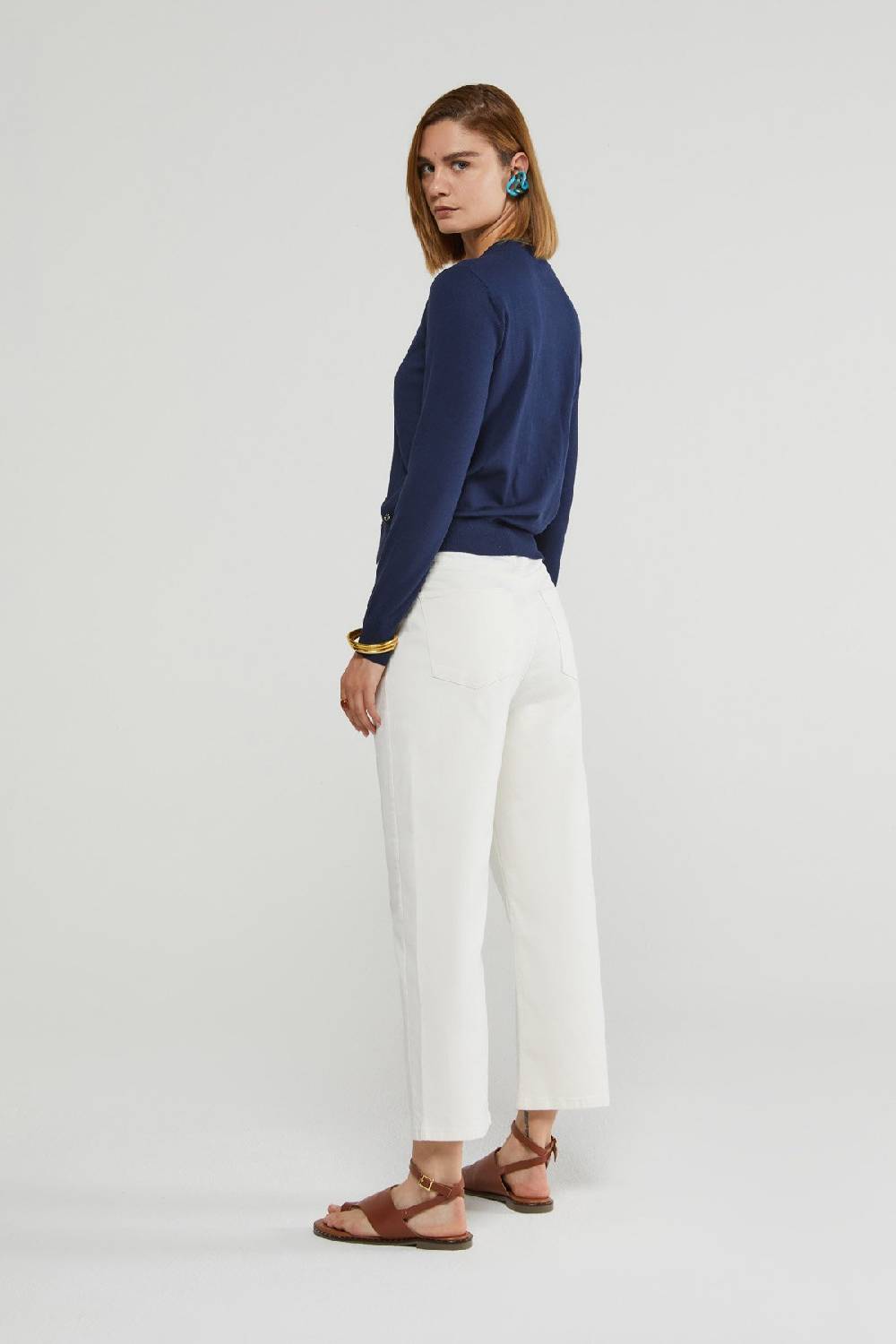 ottod'Ame Straight Ankle jeans Vendita Economica
