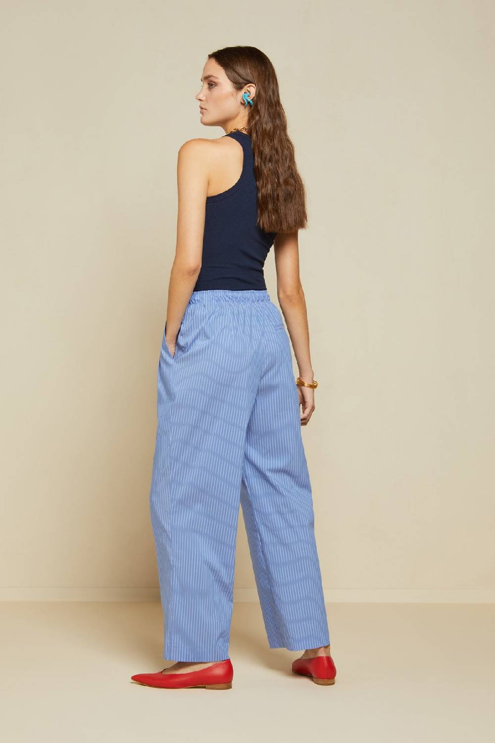 ottod'Ame Palazzo trousers with elastic at the waist Negozio
