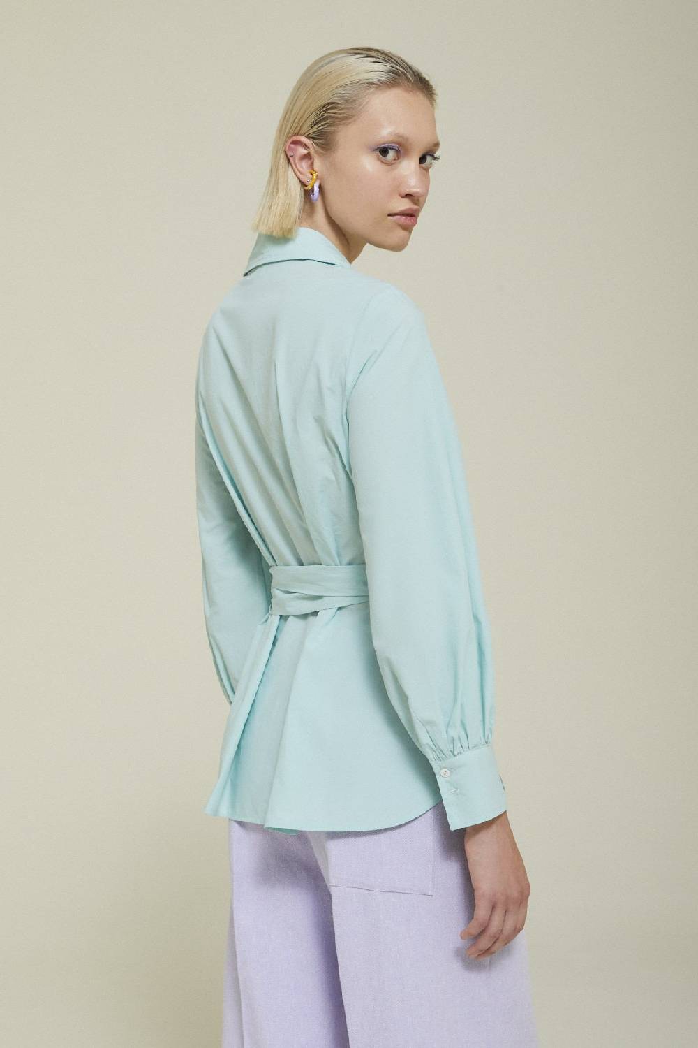 ottod'Ame Poplin sweater with sash Moda