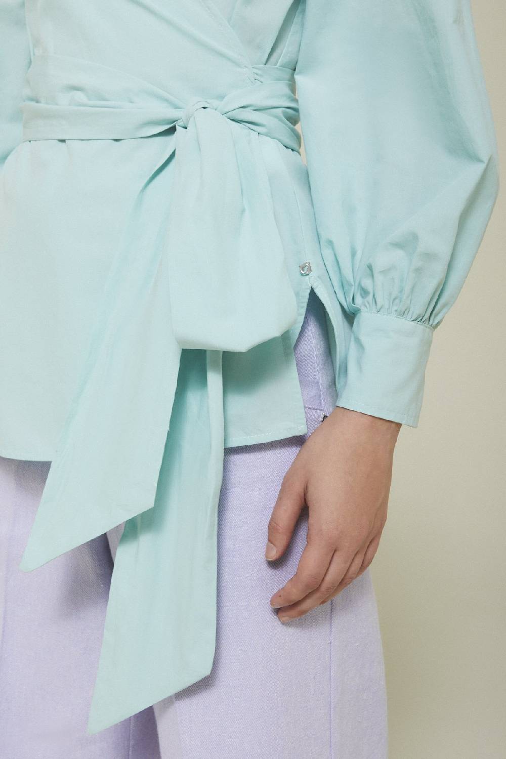ottod'Ame Poplin sweater with sash Moda