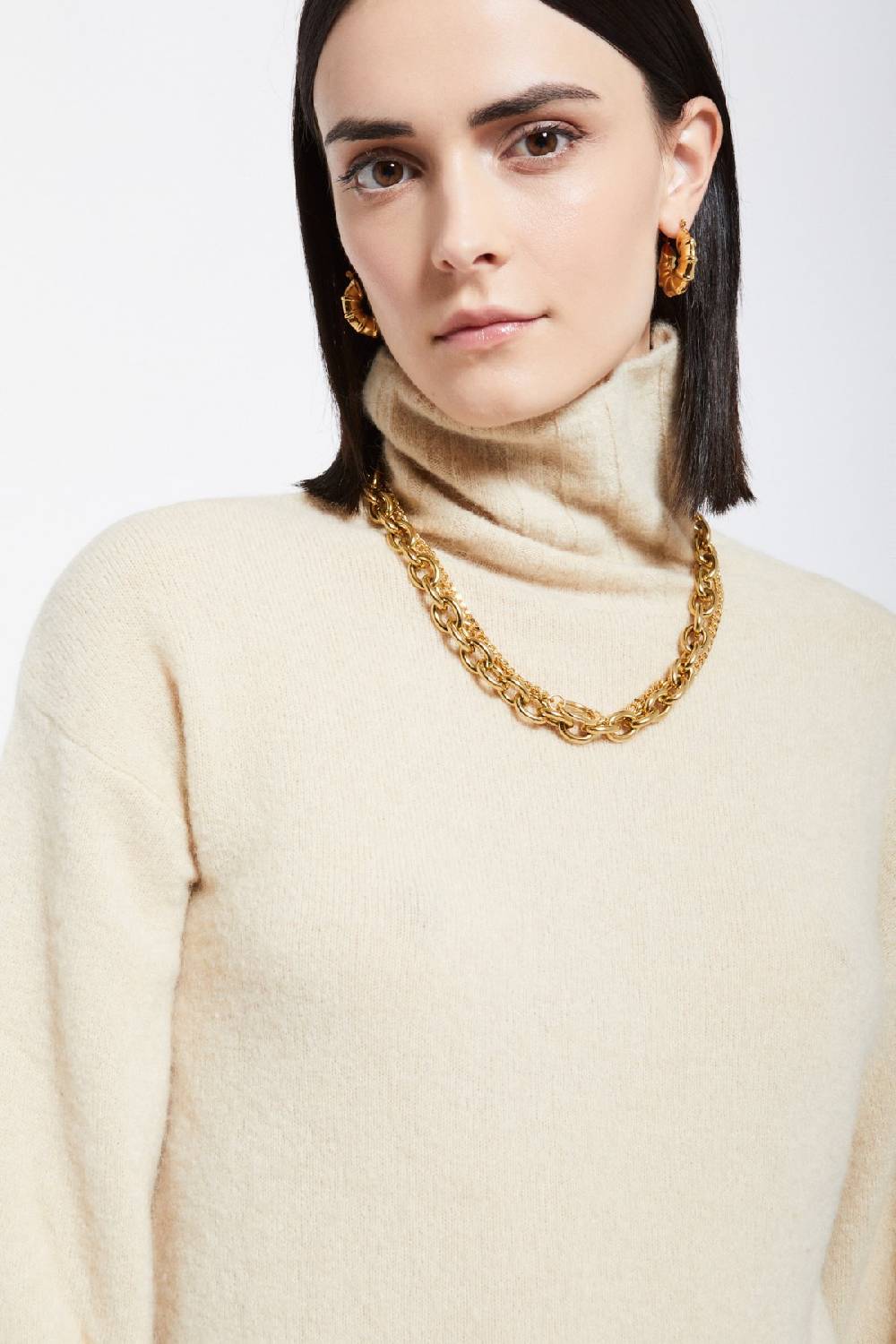 ottod'Ame Sweater with turtleneck Consegna Veloce