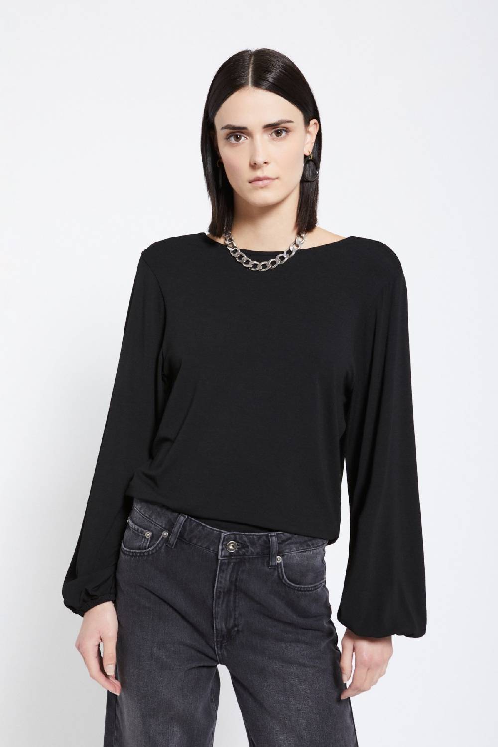 ottod'Ame Viscose blouse with flared sleeves Convenienza