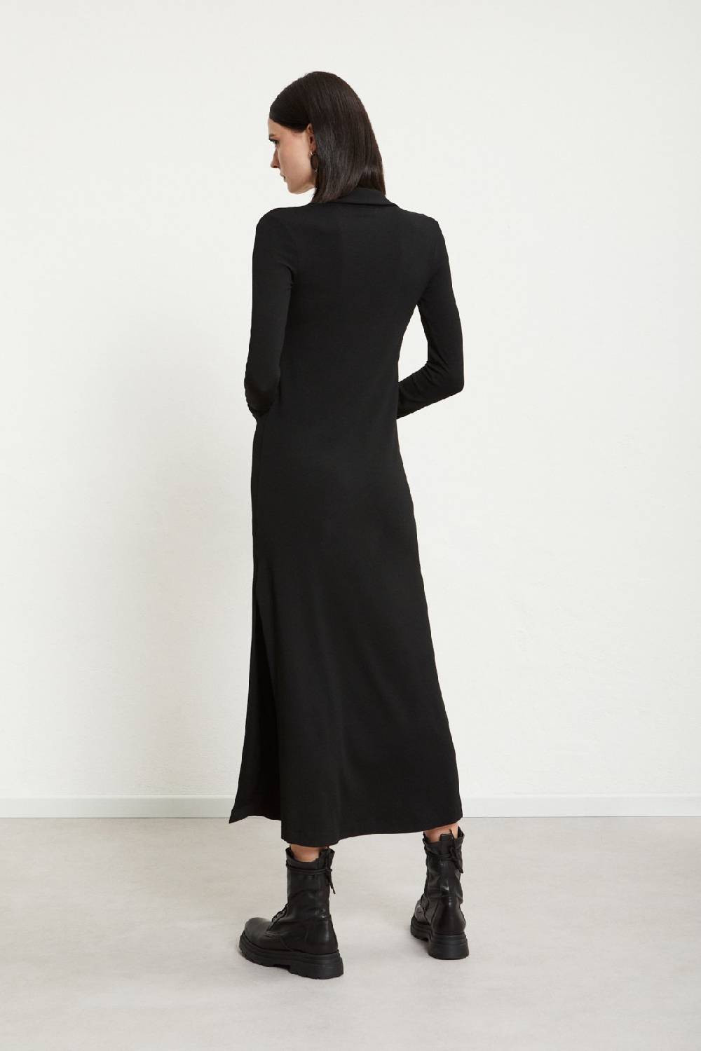 ottod'Ame Viscose long dress with slits Affare Del Giorno