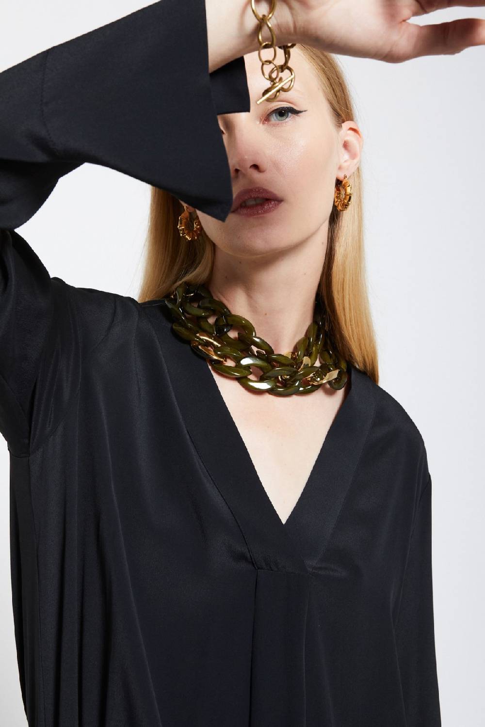 ottod'Ame Silk-blend blouse Economico