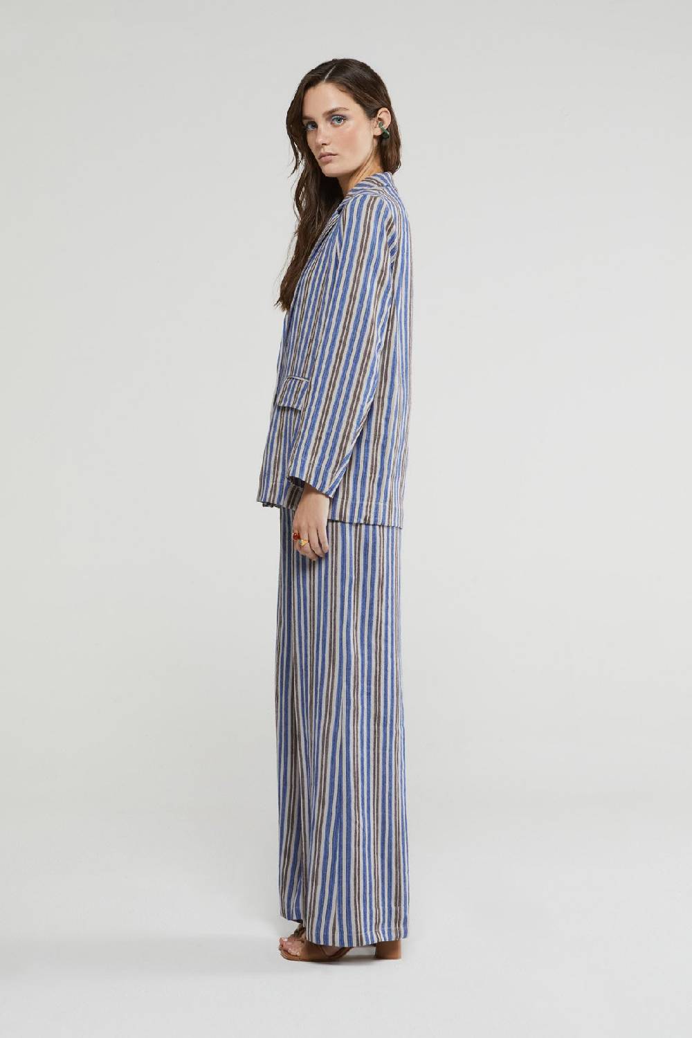 ottod'Ame Linen blend palazzo trousers Vendita Economica