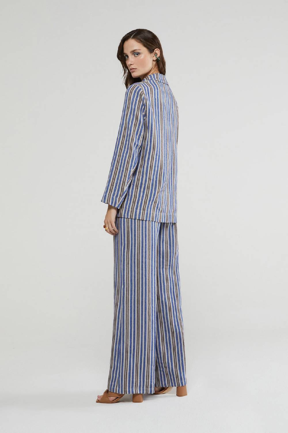 ottod'Ame Linen blend palazzo trousers Vendita Economica