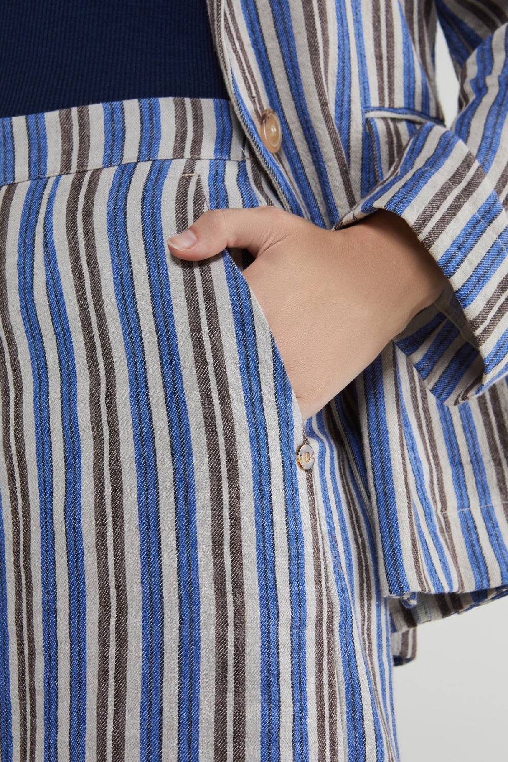 ottod'Ame Linen blend palazzo trousers Vendita Economica