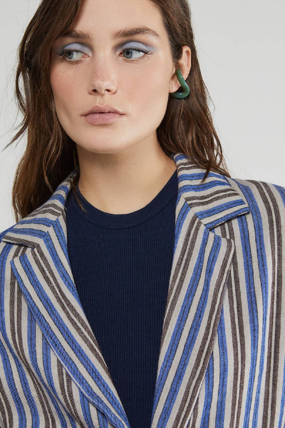 ottod'Ame Linen blend one button jacket Saldi Di Fabbrica