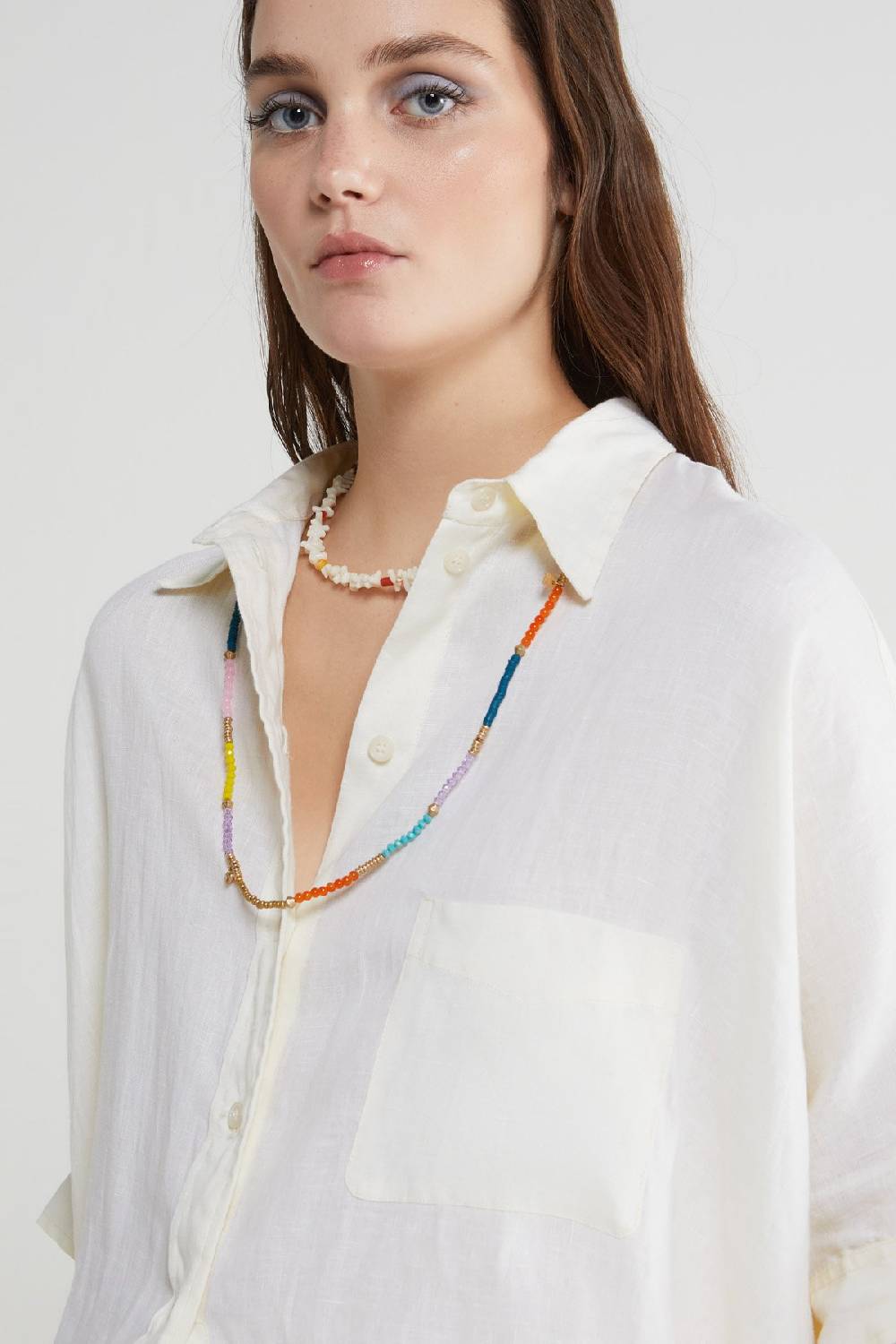 ottod'Ame Linen oversized shirt Vendite Flash
