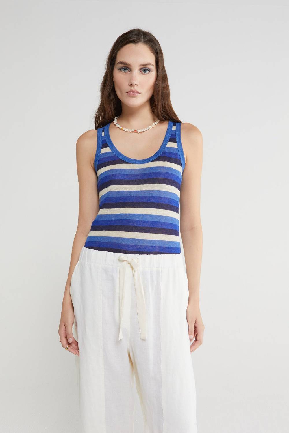 ottod'Ame Linen tank top In Saldo
