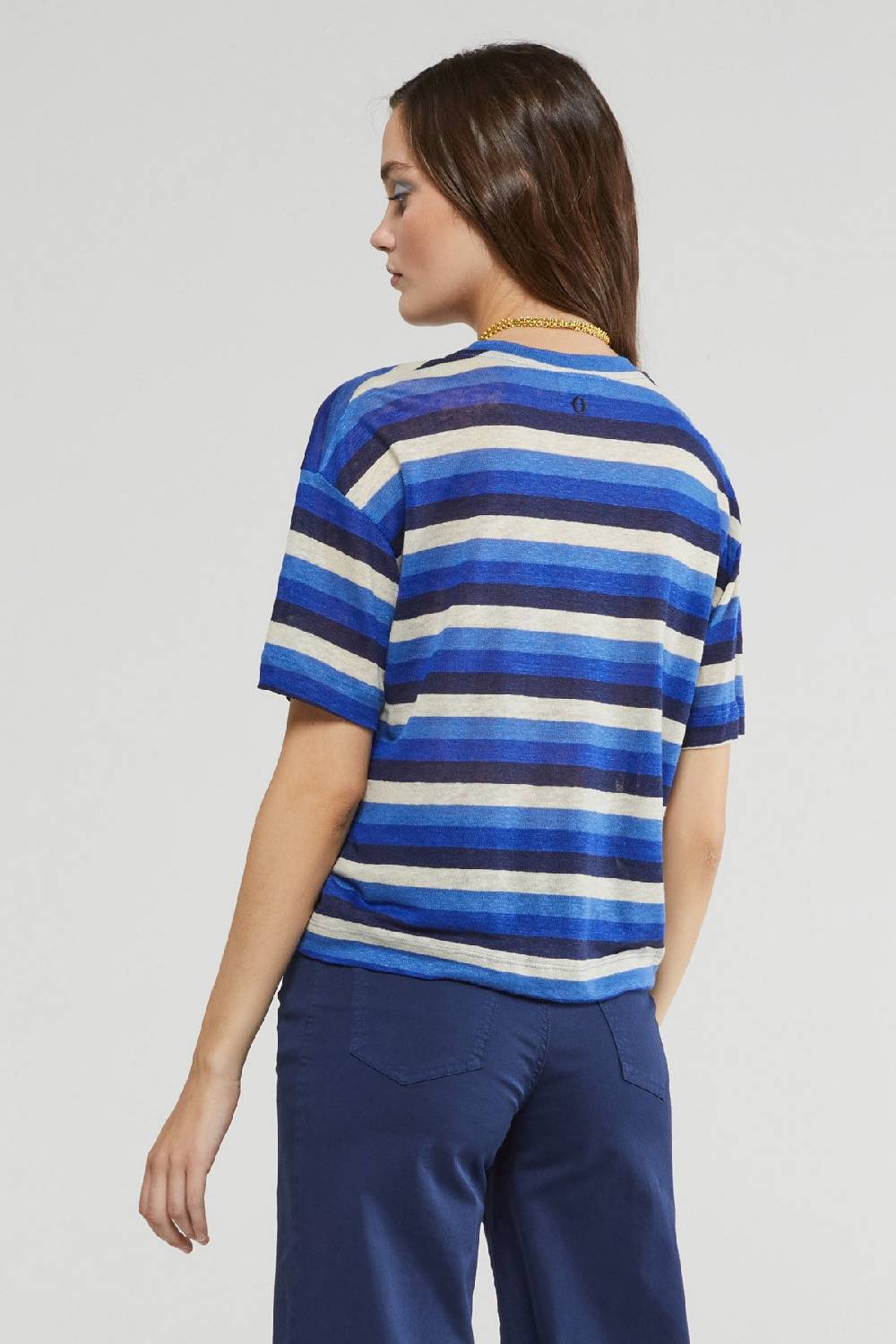 ottod'Ame Linen sweater with V neckline Nuova