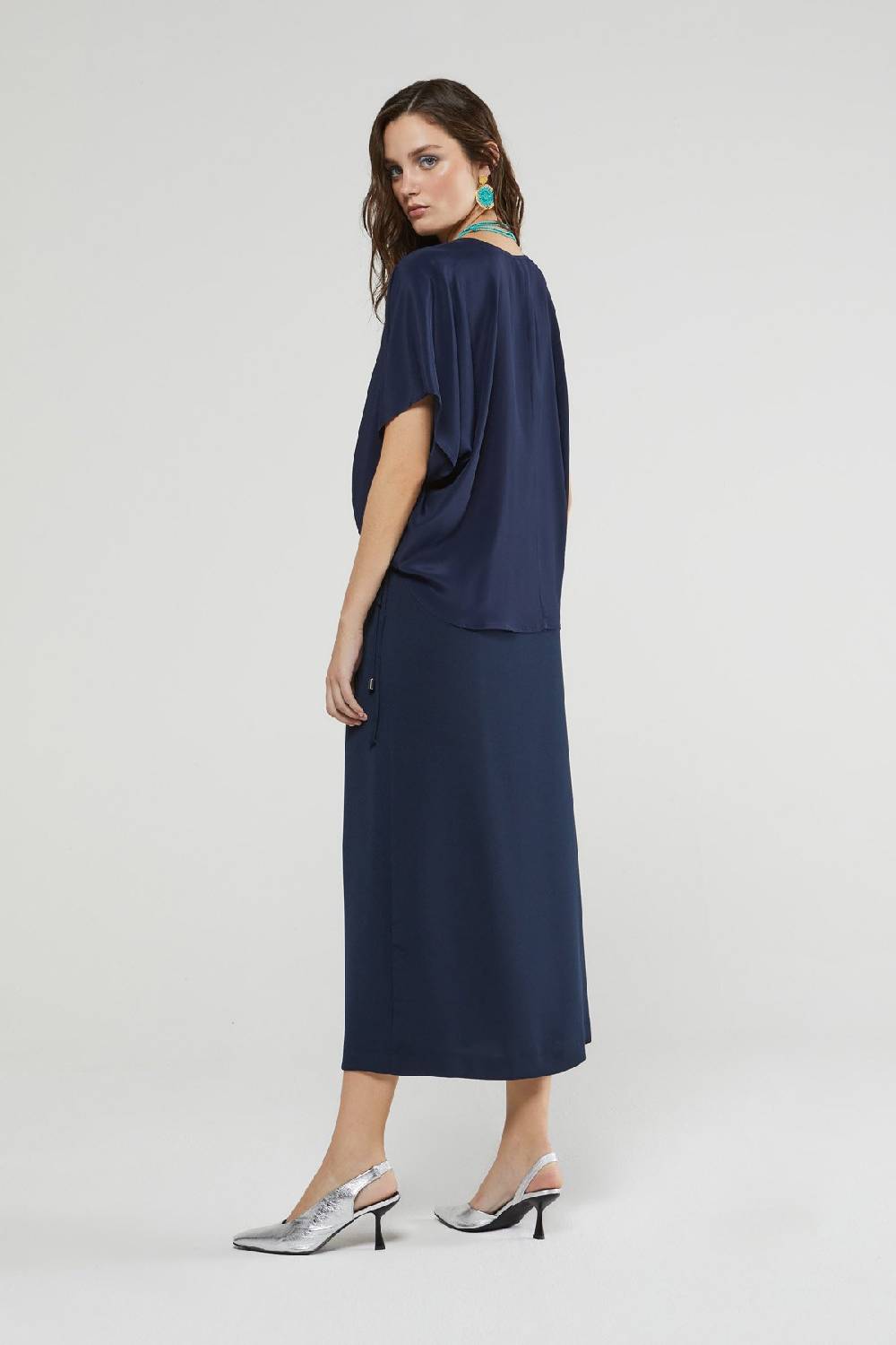 ottod'Ame Skirt with lace at the waist Moda