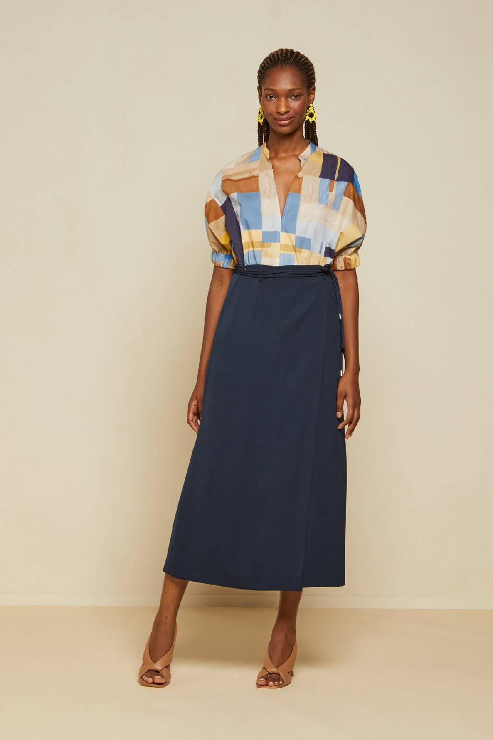 ottod'Ame Skirt with lace at the waist Moda