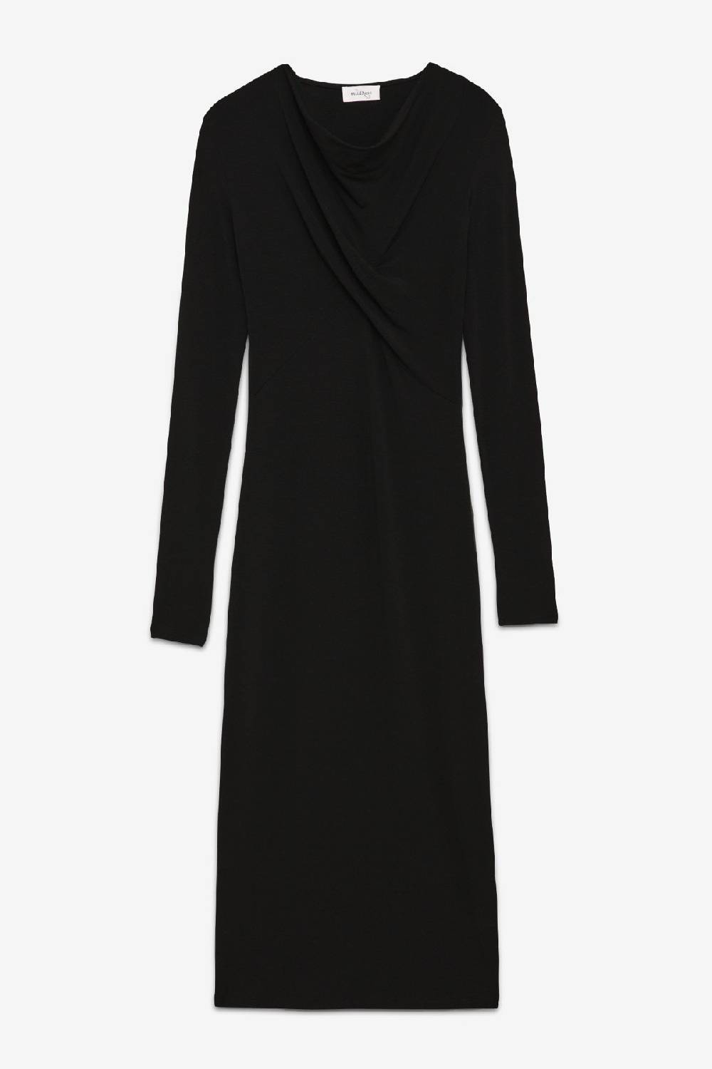ottod'Ame Viscose long dress with pleats on the neck Italia
