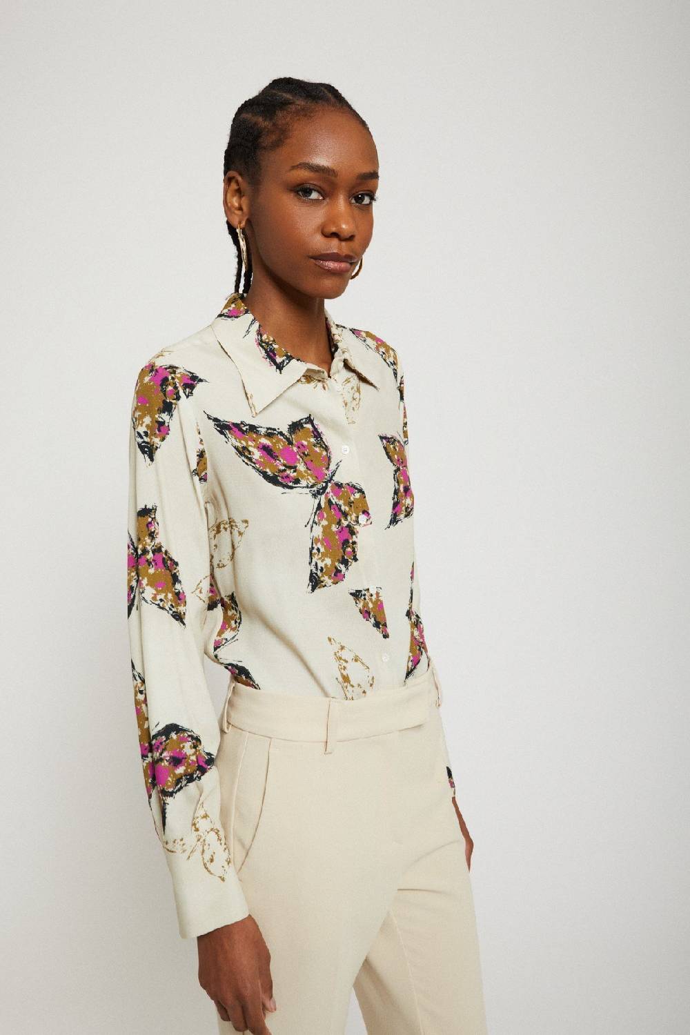 ottod'Ame Printed viscose shirt Qualità