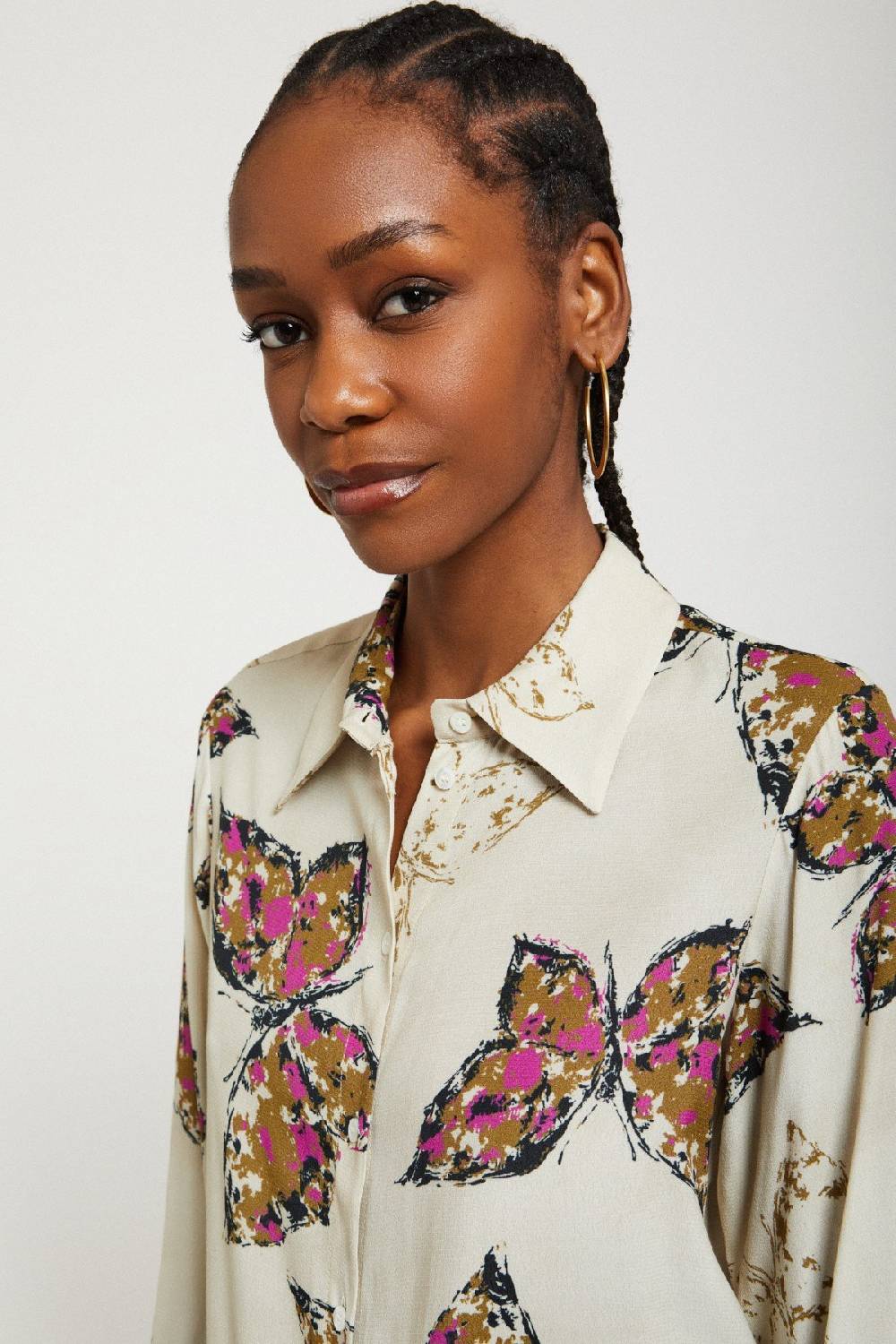 ottod'Ame Printed viscose shirt Qualità