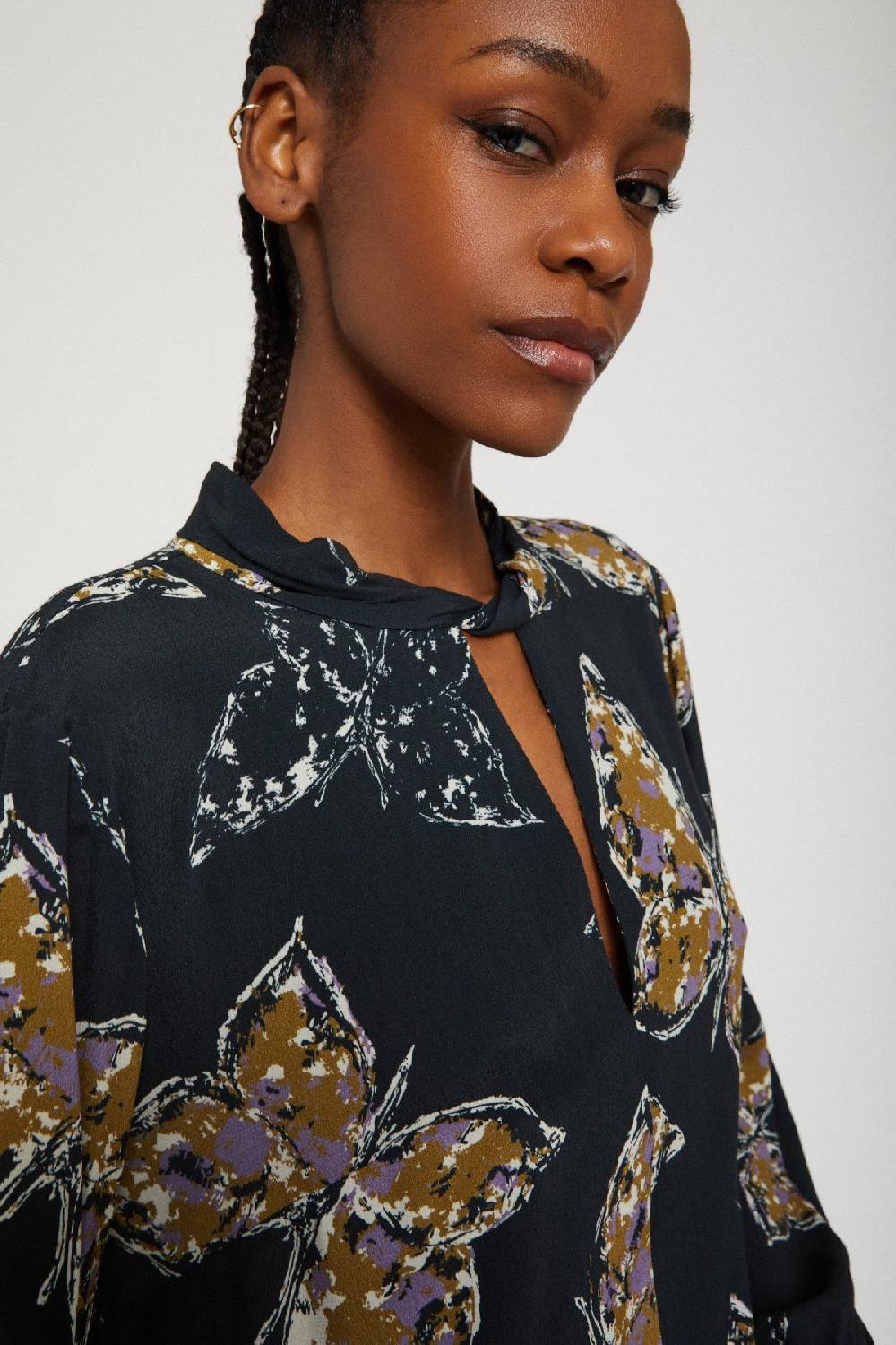 ottod'Ame Printed viscose short dress Vendita