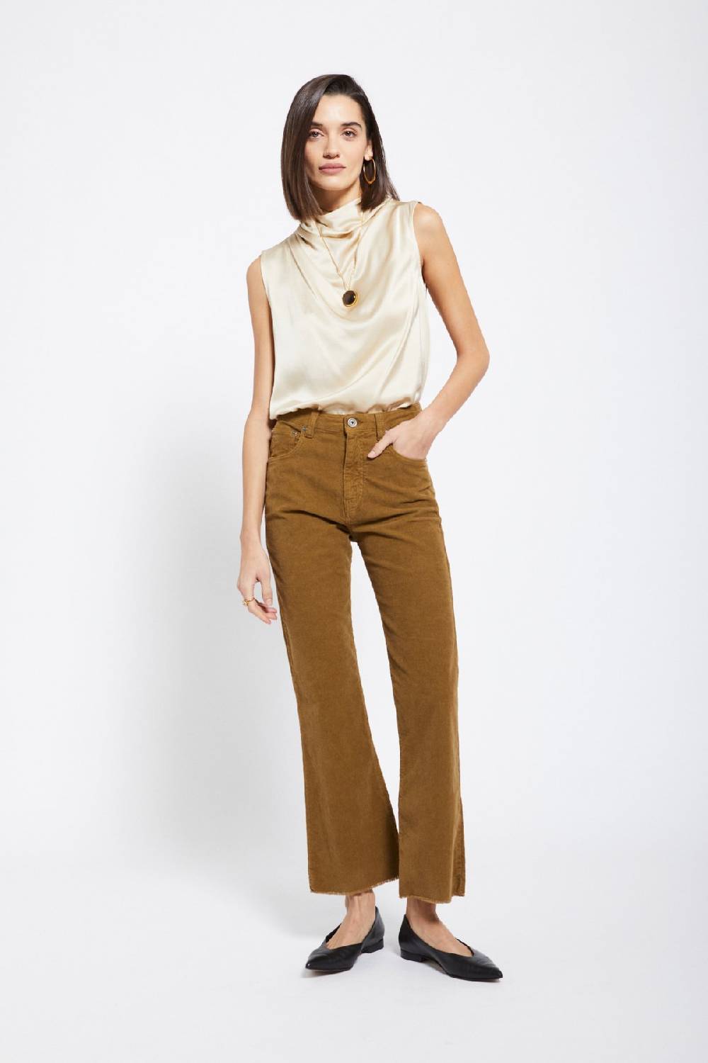 ottod'Ame Velvet anlke lenght trousers Spedizione Gratuita