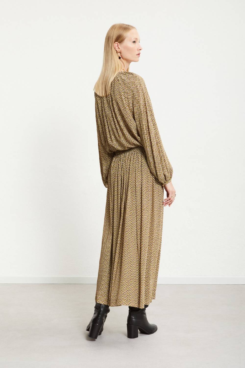 ottod'Ame Viscose long skirt with drawstring Negozi Online