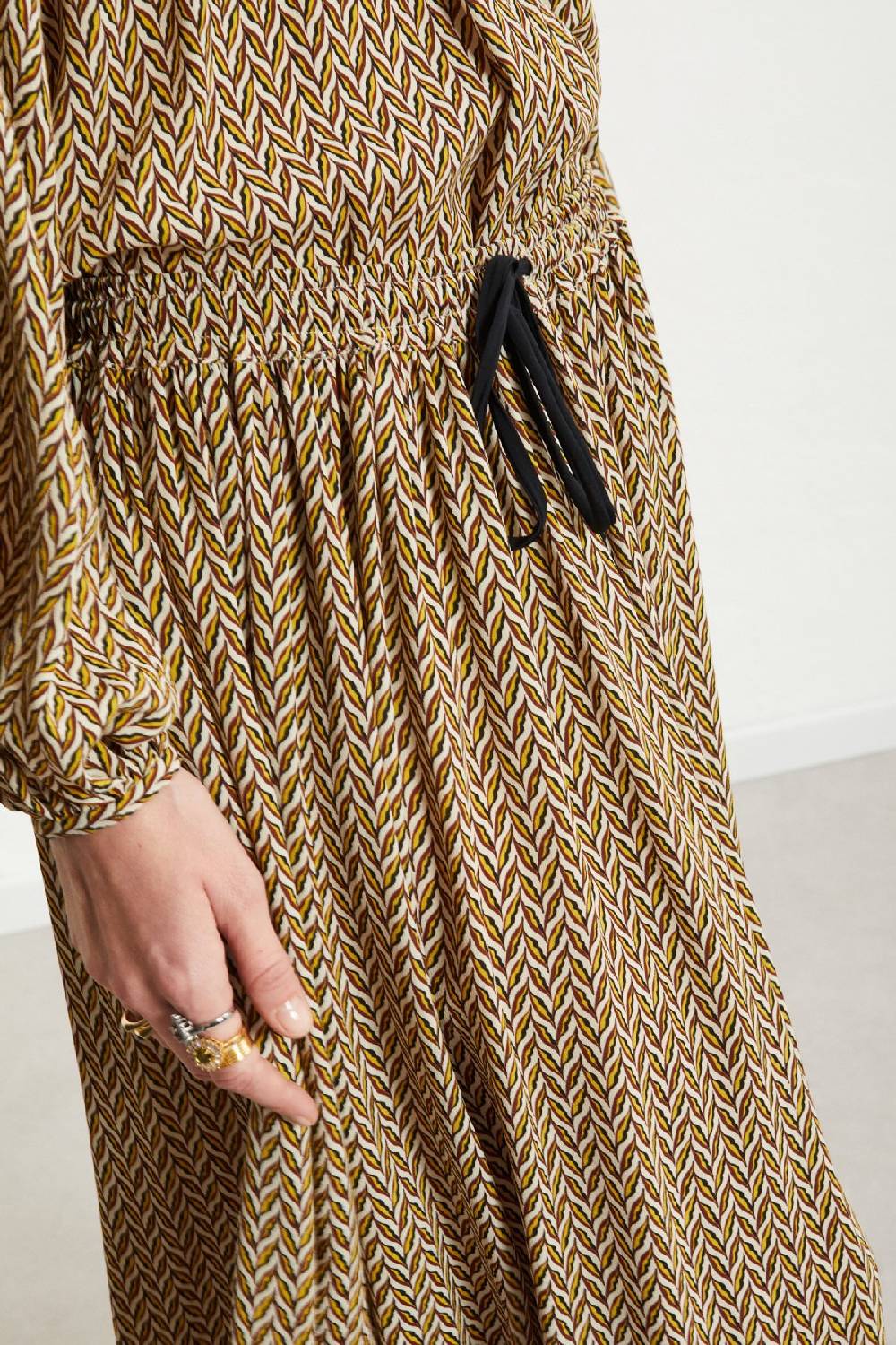 ottod'Ame Viscose long skirt with drawstring Negozi Online