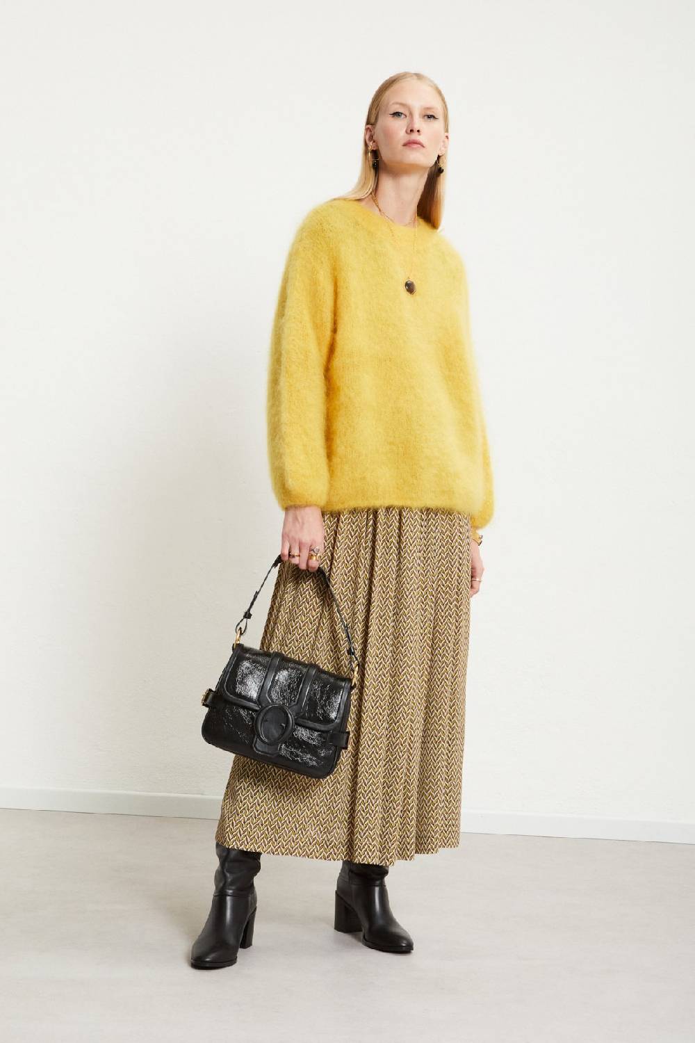ottod'Ame Viscose long skirt with drawstring Negozi Online