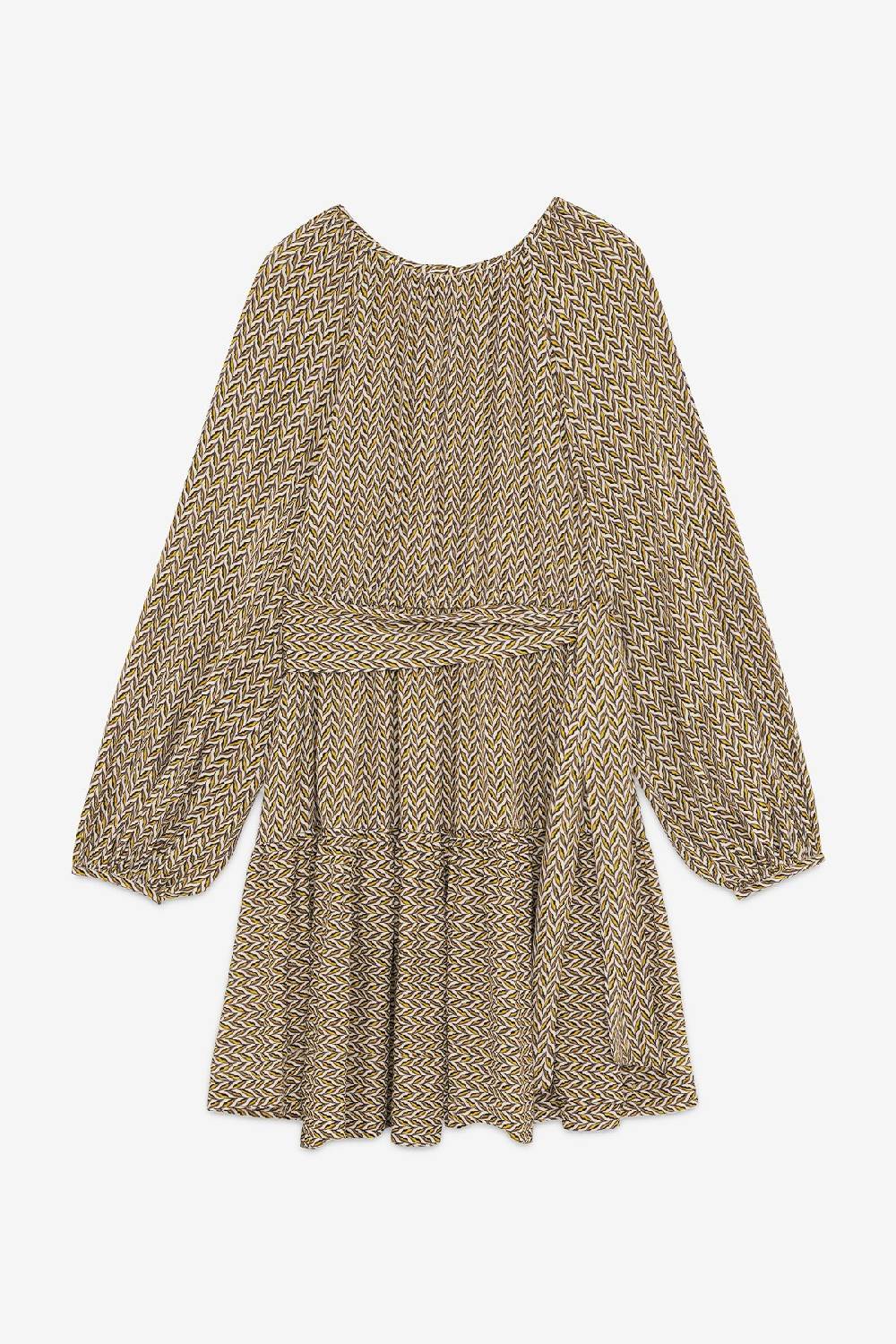 ottod'Ame Viscose short dress with sash Consegna Veloce