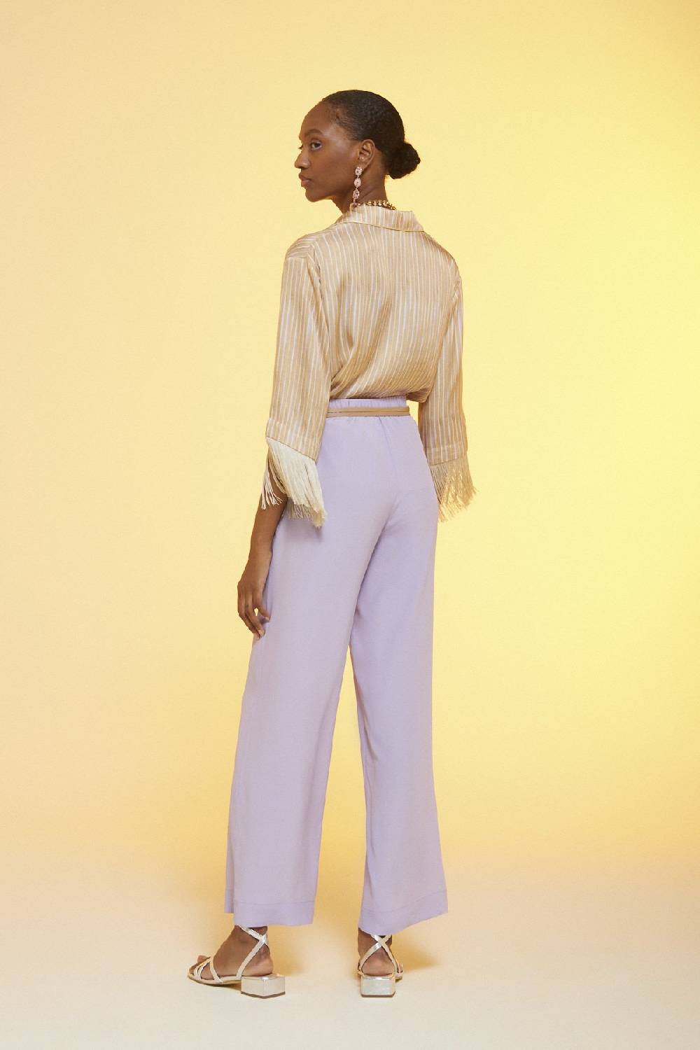ottod'Ame Silk blend palazzo trousers Presa