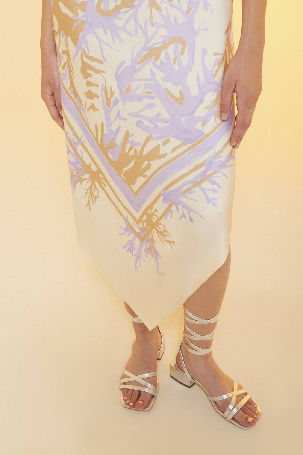 ottod'Ame Printed viscose sarong dress I Più Venduti