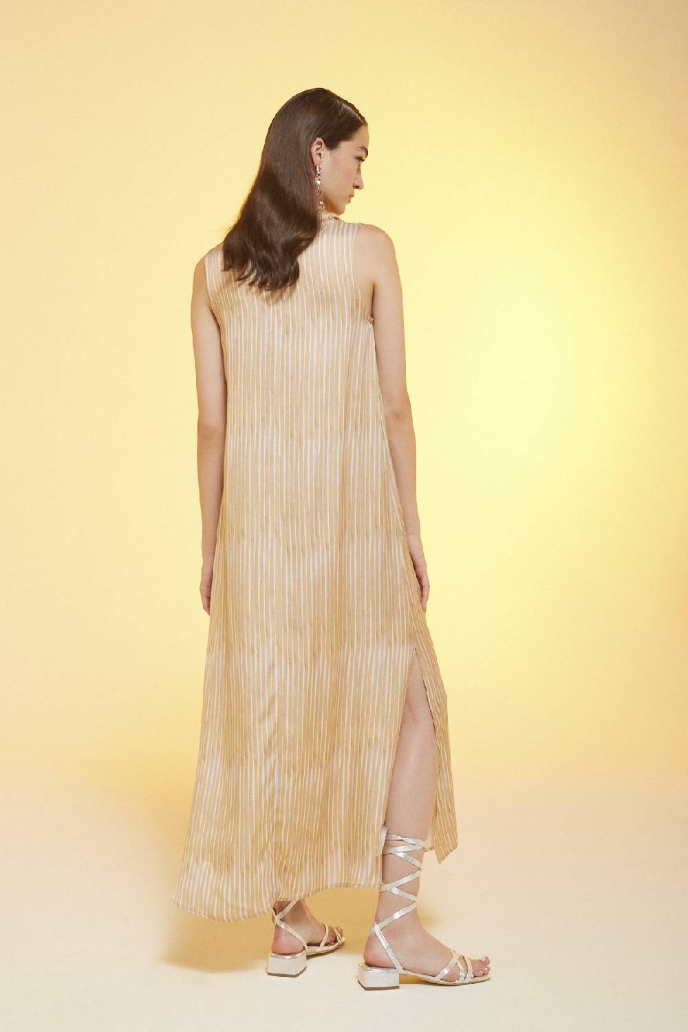 ottod'Ame Printed viscose long dress In Saldo