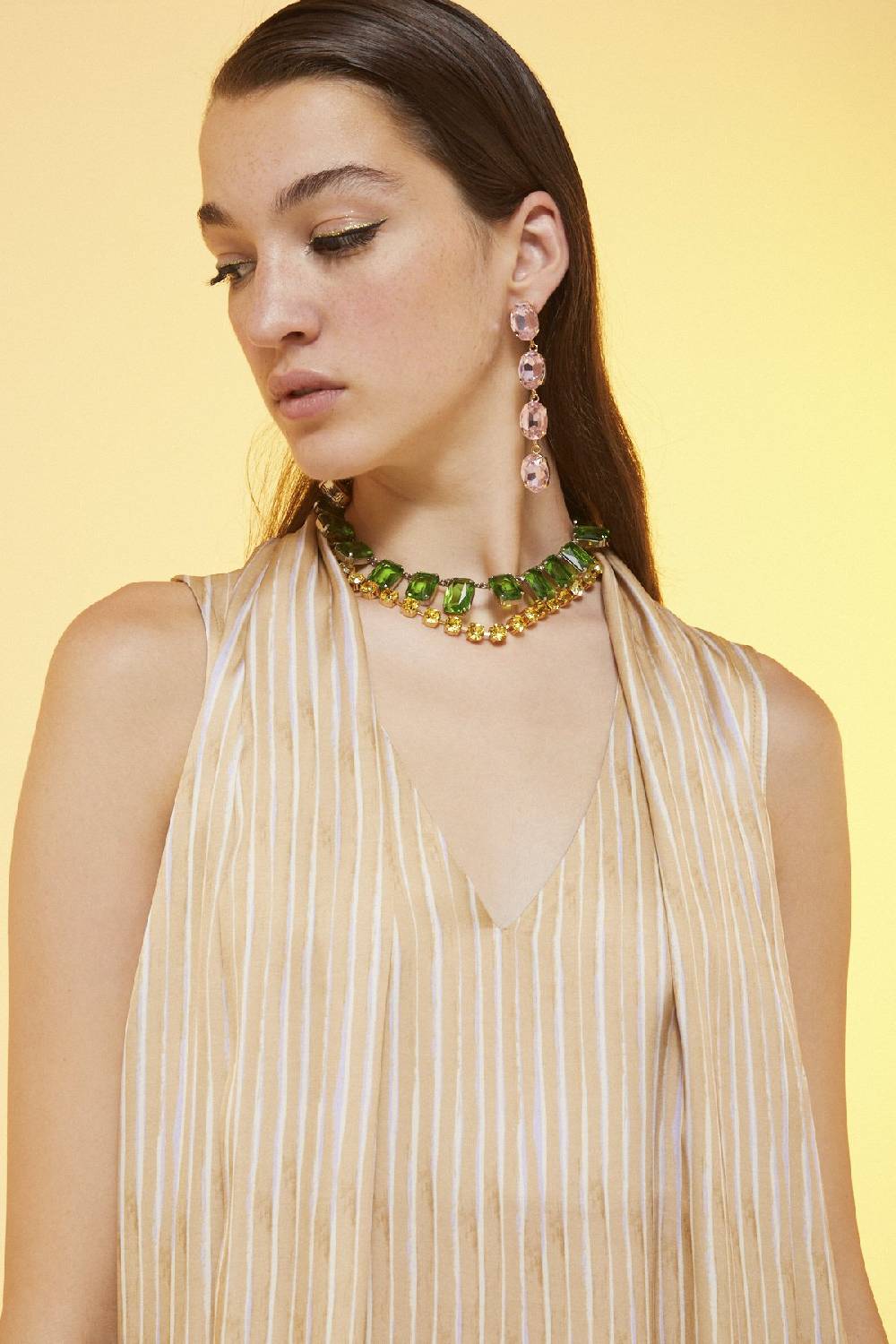 ottod'Ame Printed viscose long dress In Saldo