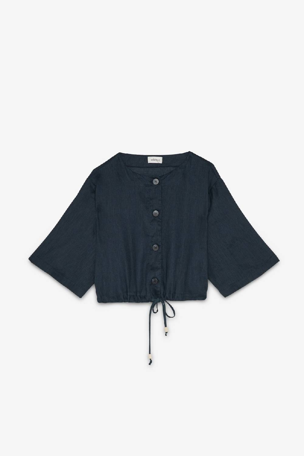 ottod'Ame Linen shirt with drawstring Spedizione Gratuita