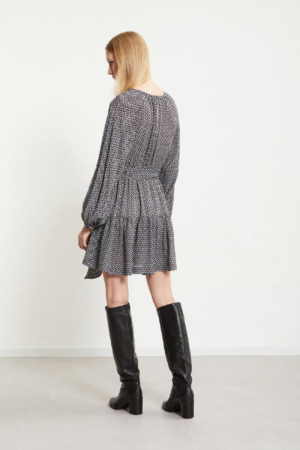 ottod'Ame Viscose short dress with sash Shopping Online