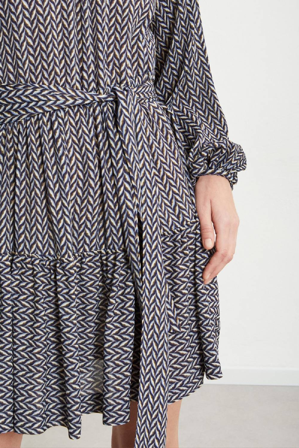 ottod'Ame Viscose short dress with sash Shopping Online
