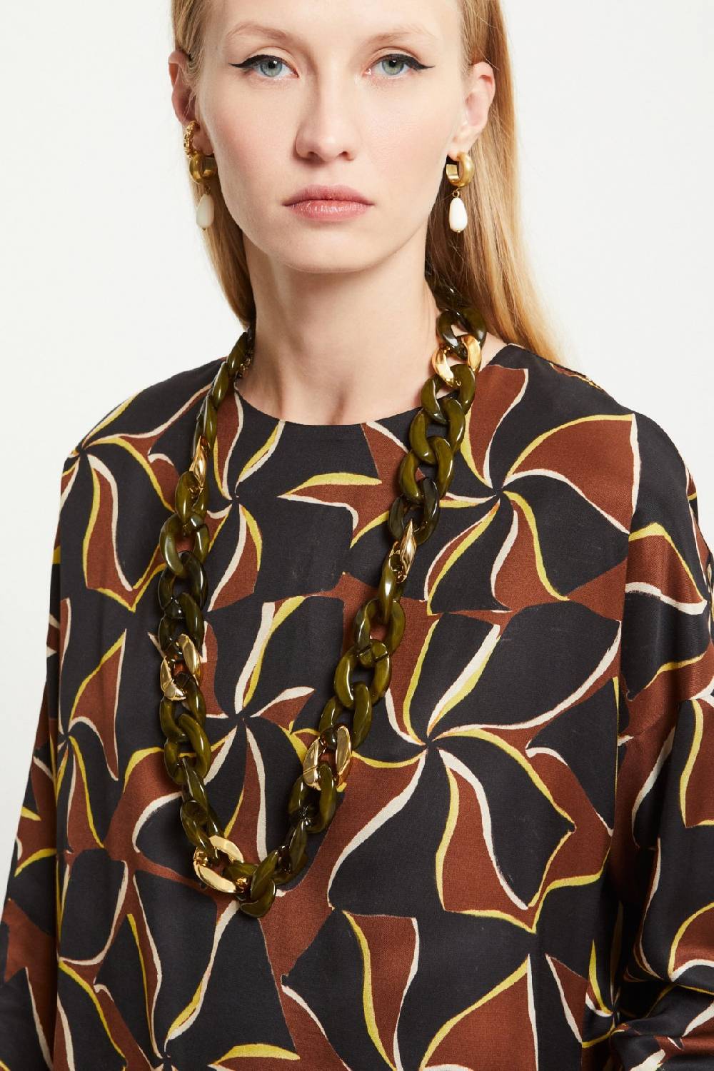 ottod'Ame Viscose blouse with long sleeves Prezzo Ridotto