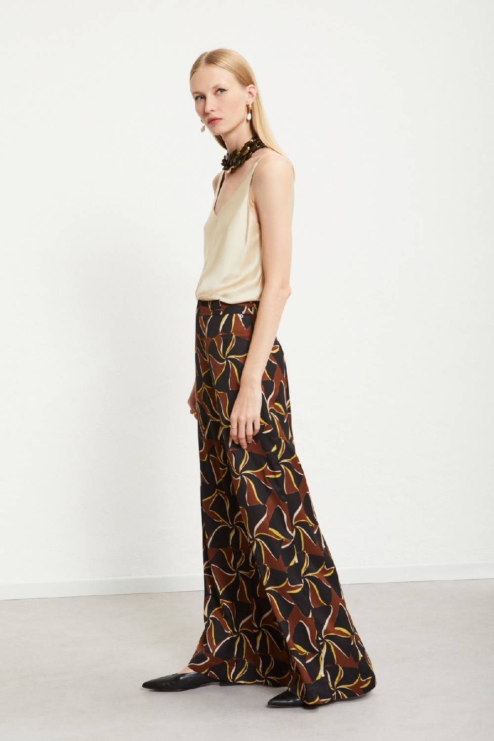 ottod'Ame Viscose palazzo trousers Sottocosto