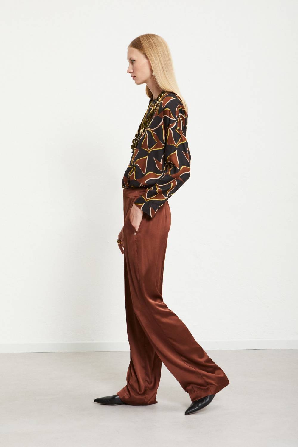 ottod'Ame Viscose palazzo trousers Convenienza