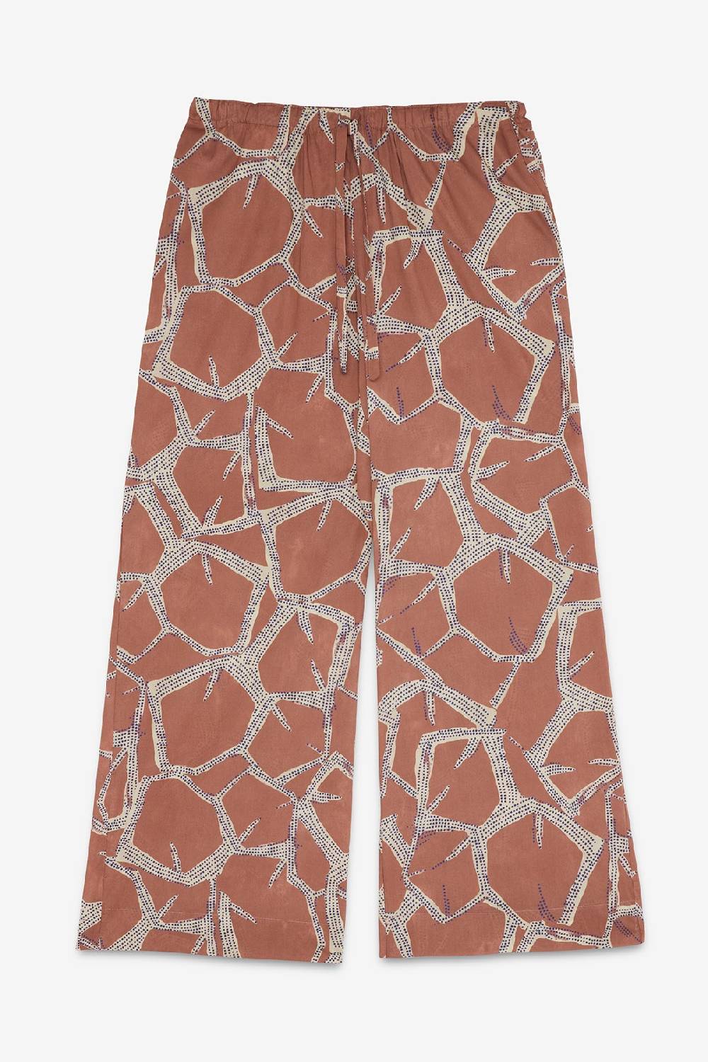 ottod'Ame Printed cotton palazzo trousers Offerte