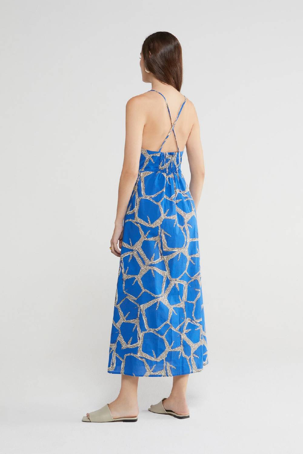 ottod'Ame Printed cotton long dress Vendita Calda