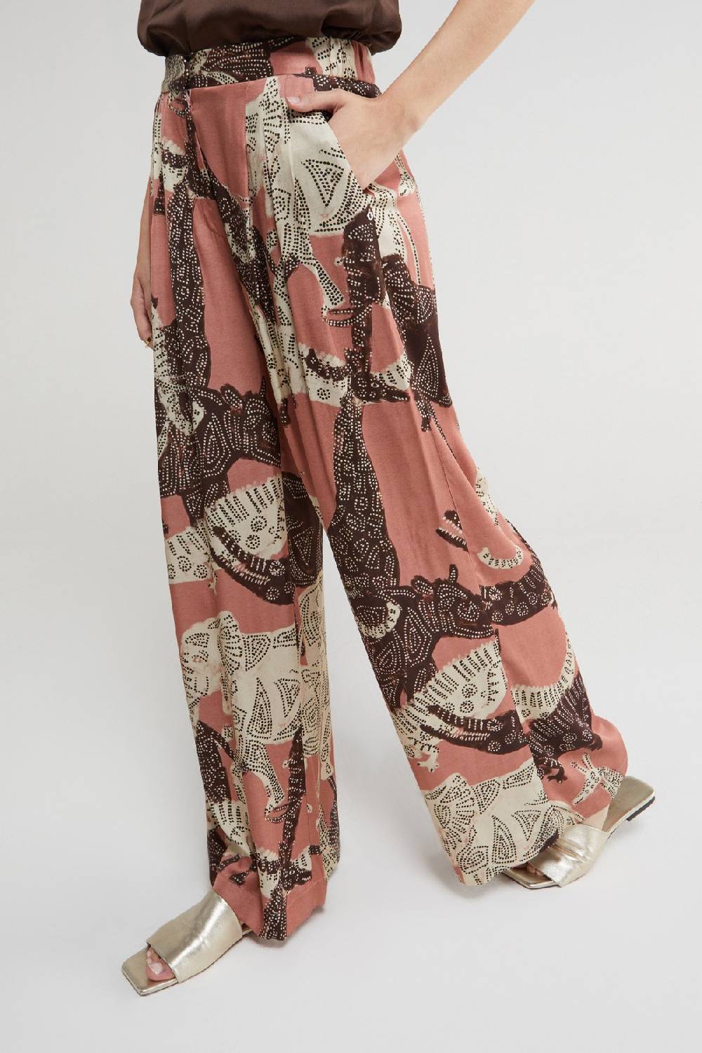 ottod'Ame Viscose palazzo trousers Nuovo