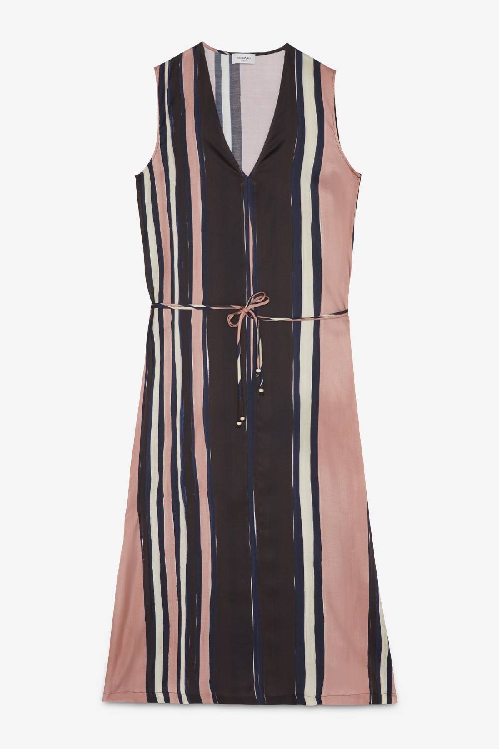 ottod'Ame Sleeveles viscose long dress with belt Negozio