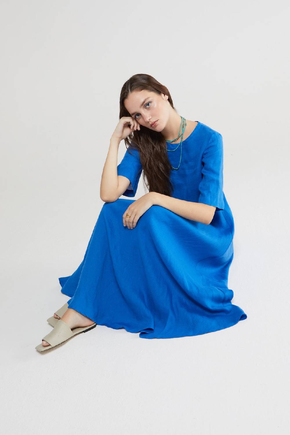ottod'Ame Linen long dress Nuova