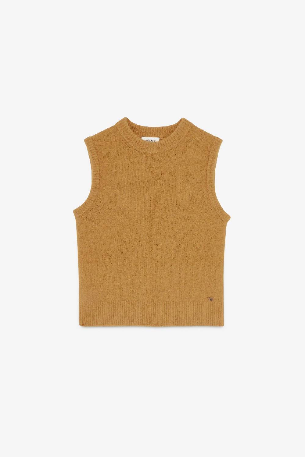 ottod'Ame Vest with rounded neck In Linea